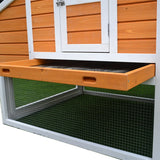 The Sun Station - A 72.5" Chicken Coop with All Wire Sun Yard (Fits up to 4 hens)