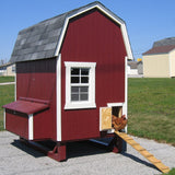 Little Cottage Co Gambrel 4x6 Barn Coop with Nesting Box and Ramp (6-8 hens) - That Chicken Coop