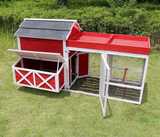 Merry Products Red Barn Chicken Coop with Roof Top Planter (6-8 hens)