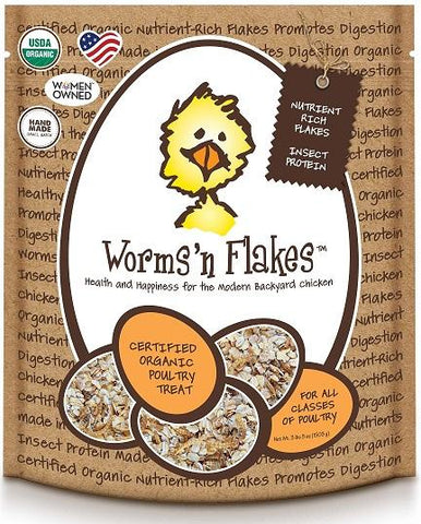 Treats for Chickens - Worms'n Flakes - That Chicken Coop