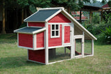 Merry Products Red Habitat Chicken Coop with Nesting Box (2-4 hens) - That Chicken Coop